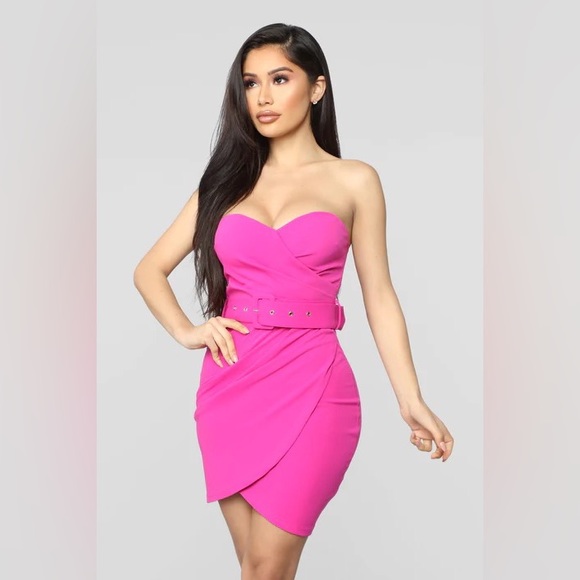 Fashion Nova Dresses & Skirts - Fashion Nova NWT! Fuchsia Giving In To You Tube Mini Dress Size S